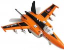 Orange / Blue / Silver Kids Die-Cast MIG-25 Fighter Aircraft Toy