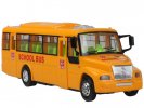 Kids 1:50 Scale Yellow Plastics Inertia School Bus Toy