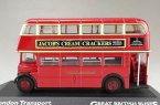 1:76 Scale Red Alloy and Plastic London Double Decker Tour Bus