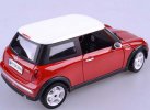 Red / Blue 1:24 Scale Bburago Diecast Mini Cooper Model