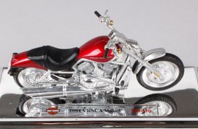 Red 1:18 Scale Diecast Harley Davidson 2004 VRSCA V-Rod