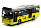 Diecast Kids Red / Yellow Pull-back Function Toy City Bus