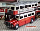 Medium Scale Red 1905 London Evening News Double Decker Bus