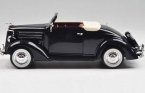 Black 1:24 Scale Welly Diecast 1936 Ford Deluxe Cabriolet Model