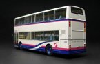 1:76 Scale White CMNL Die-Cast Double Decker Bus Model
