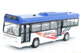 Medium Scale Red / Blue / Yellow Kids City Bus Toy