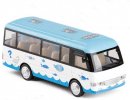 1:40 Scale Kids Blue-White Diecast City Bus Toy