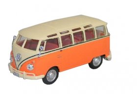 Diecast 1:43 Scale Kids Orange / Gray VW Bus Toy