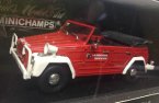 Mimichamps Red 1:43 Scale Fire Fighting Diecast VW 181 Model