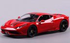 Red 1:18 Scale Bburago Diecast Ferrari 458 Special Model