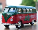 Red-Green 1:36 Merry Christmas Welly Diecast VW T1 Bus Toy