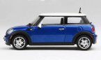 1:43 Golden / Blue / Silver AUTOart Diecast Mini Cooper Model
