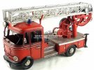 Red Large Scale Tinplate 1998 VW Fire Fighting Truck Model
