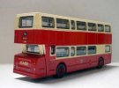 Red Hong Kong Daimler Fleetline Diecast Double Decker Bus Toy