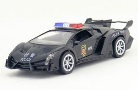 Black / White 1:32 Scale Kids Diecast Lamborghini Veneno Toy