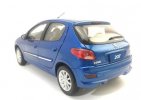Blue 1:18 Scale Diecast Peugeot 207 Model