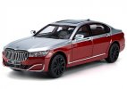 1:24 Scale Black / White / Red Diecast BMW 7 Series 760Li Toy