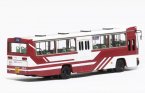 1:76 Scale Wine Red ShangHai NO. 49 Route Bus Model