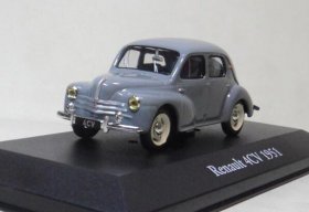 Blue 1:43 Scale Diecast 1951 Renault 4CV Model
