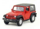 Kids Welly Red 1:36 Scale Diecast Jeep Wrangler Rubicon Toy