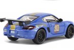 Yellow / Blue Kids 1:32 Scale Diecast Porsche Cayman Toy