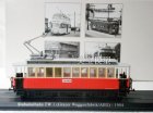 1:87 Scale Red-White Atlas Stubaitalbahn TW 1904 Tram Model