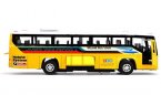 Diecast Pull-back Function Kids Yellow / White Tour Bus Toy