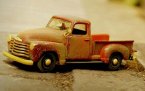 Wine Red 1:24 MaiSto Muddy Painting 1950 Chevrolet 3100 Pickup