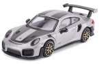 Gray 1:43 Scale Bburago Diecast Porsche 911 GT2 RS Model