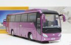 Purple 1:42 Scale Diecast YuTong Coach Bus Model