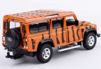 1:36 Scale Orange / White Kids Diecast Land Rover Defender Toy
