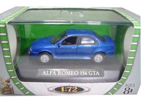 1:72 Scale Red / Blue Diecast Alfa Romeo 156 GTA Model
