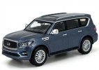 1:64 Scale Blue /Champagne Diecast 2020 Infiniti QX80 SUV Model