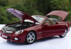 1:18 Scale Red Diecast Mercedes-Benz SL550 Convertible Car Model