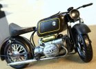 Handmade Large Scale Tinplate Black BMW Motorcycle Model