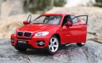 White / Red 1:24 Scale RASTAR Diecast BMW X6 Model