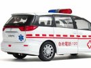 Kids White 1:32 Scale Ambulance Diecast Toyota PREVIA Toy