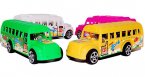 Green / White / Pink / Yellow Mini Scale Plastics School Bus Toy