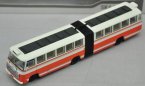 1:76 Scale Orange NO. 55 ShangHai SK661F Die-Cast Bus Model