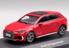 Red / Blue / White 1:43 Scale Diecast Audi A3 Sportback Model