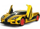 Kids 1:32 Golden / Red / Blue Die-Cast Koenigsegg Car Toy