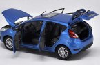 1:18 Scale Blue / Orange Diecast Ford New Fiesta Model