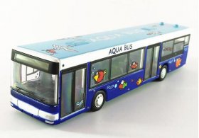 Kids White-Blue Diecast Sentosa Aqua City Bus Toy