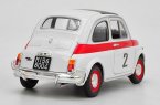 White 1:18 Scale Welly Diecast Fiat Nuova 500 Model