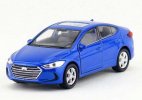 1:36 Scale Welly Red / Blue Kids Diecast Hyundai Elantra Toy