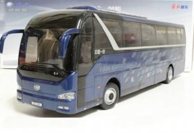 Blue 1:36 Scale Diecast FAW CA6120 Coach Bus Model
