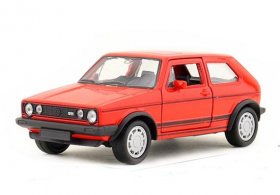 Kids 1:36 Scale Red Welly Diecast VW Golf GTI Toy
