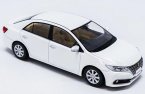 White / Blue 1:30 Scale Diecast Toyota Premio Model