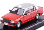 1:43 Scale Red Diecast 1995 Toyota Crown Taxi Model