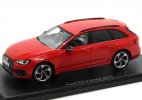 Red / Gray 1:43 Scale Spark Resin 2018 Audi RS 4 Avant Model